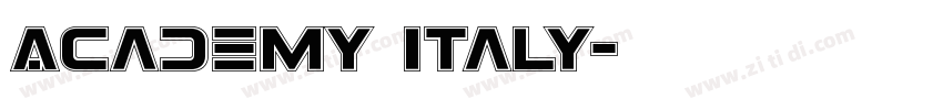 Academy Italy字体转换